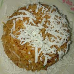 A picture of Cheese veg biryani.