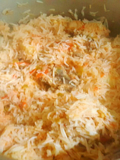 A picture of Chicken Pilaf/Chicken Pulao 🍛☺.