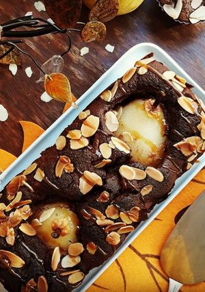 Une photo de ☆Cake Poires Chocolat☆