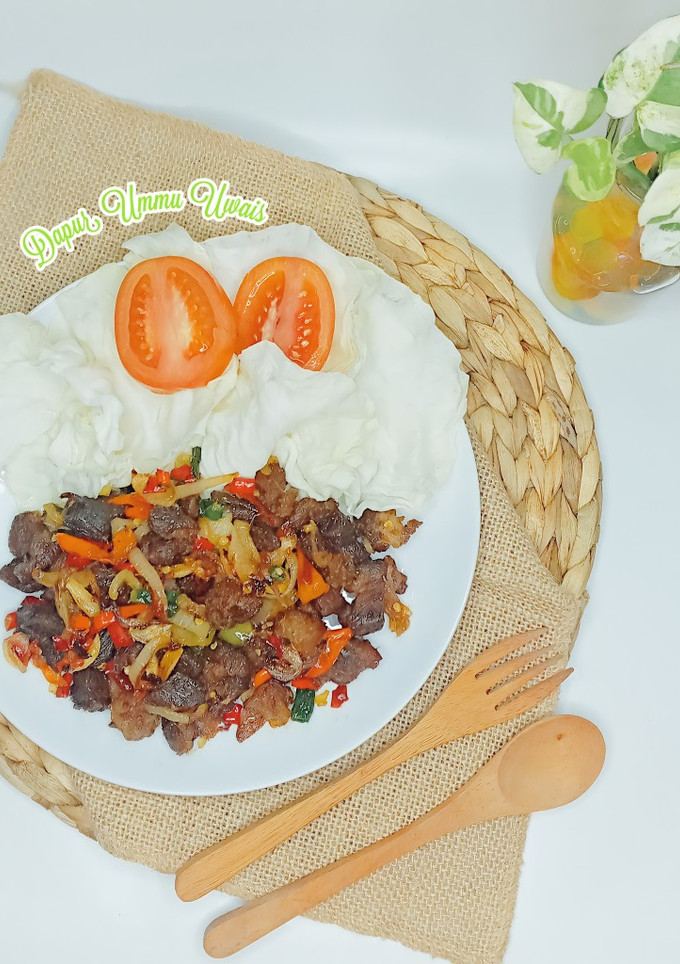 Foto resep Sei sapi bumbu pedas simple dan praktis
