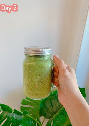 Hình của món Sinh tố diet ngày 2 🍎🥝🍌🍐.