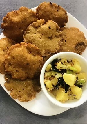 A picture of Upvas  Rajgira Puri and Aloo Sabzi.