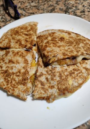 Una foto de Fajita integral de emmental e higos