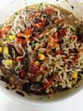 Leftover Pot Roast Cheesy Beef Ramen Bowl