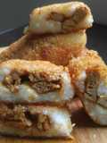 Ketan goreng isi kering tahu tempe