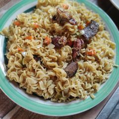 A picture of Indomie Noodles.