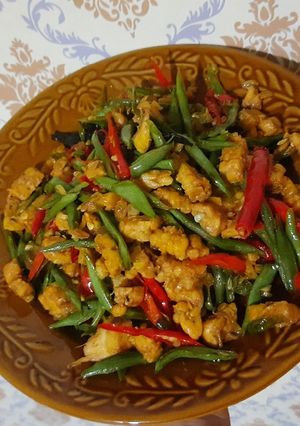 Foto resep Oseng tempe buncis pedas
