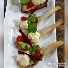 A picture of Whosayna’s Bread Canapes.