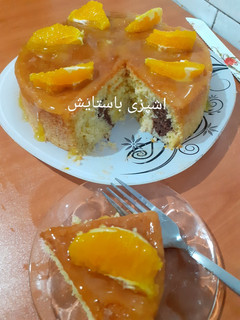 عکسی از دستور کیک پرتقالی سوپرایز