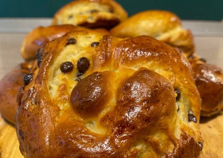 Steps to Make Super Quick Homemade Hefeknoten mit Schokodrops 🥰