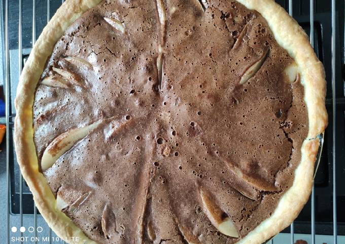 Tarte choco poires