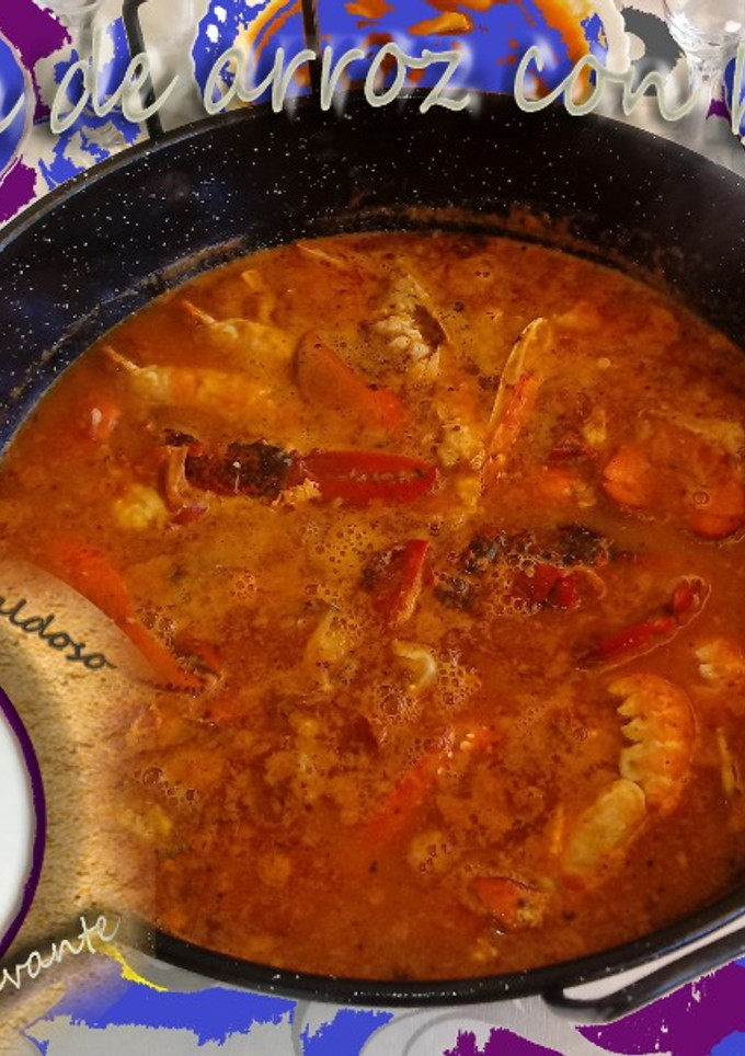 Una foto de Arroz caldoso de bogavante