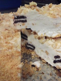Una foto de Tarta helada. Crocanti con oreo