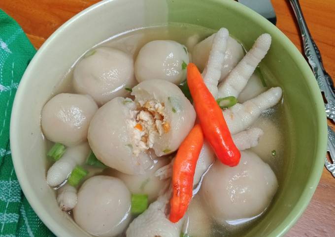 Langkah Mudah untuk Menyiapkan Cilok Isi kuah Tomyam, Enak Banget