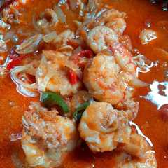 A picture of Udang Asam Manis.