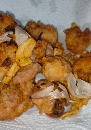 Foto resep Ayam Popcorn Goreng Bawang Putih