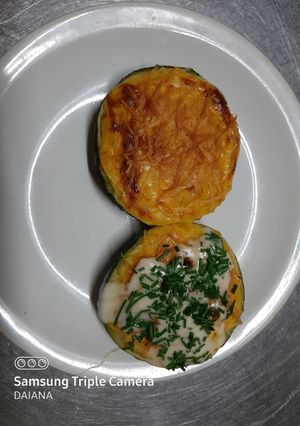 Una foto de Zapallito verde relleno de vegetales