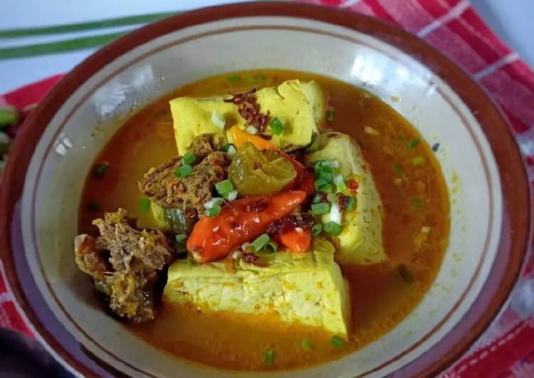 Asem-asem Pedas Tahu Daging