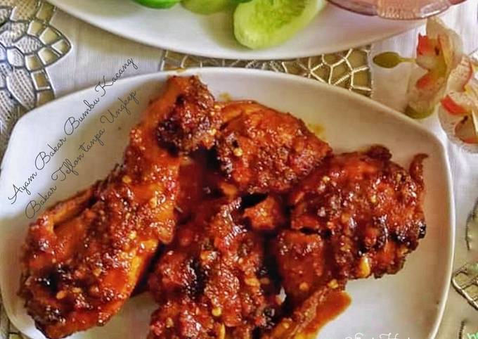 Resep Ayam Bakar Teflon Bumbu Kacang Pedas Tanpa Ungkep Oleh Eni