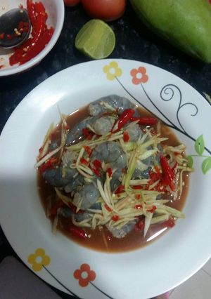 รูปของ ยำมะม่วงกุ้งดอง