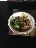 Chicken mushroom noodle with wonton