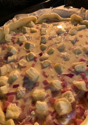 Une photo de Quiche au jambon et au chèvre