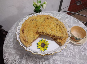 Una foto de Tarta de coco 🥥y dulce de leche