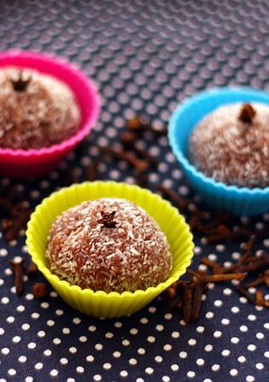 Una foto de Trufas veganas de mani