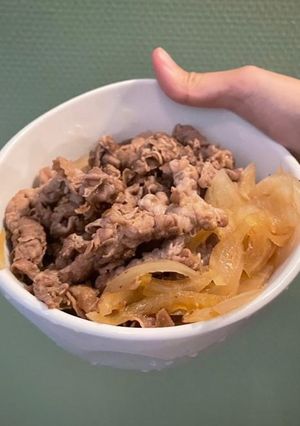 Yoshinoya beef rice 的食譜成品照片