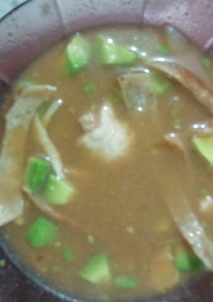 Una foto de Sopa de tortilla