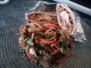 Una foto de wraps con vegetales