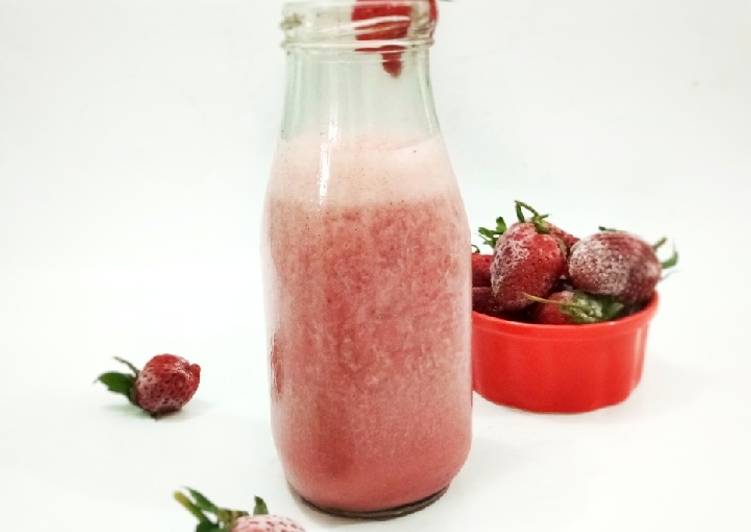 Resep Smothies strawberry, Lezat