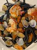 Spaghetti al Nero di Sepia con Frutos del Mar
