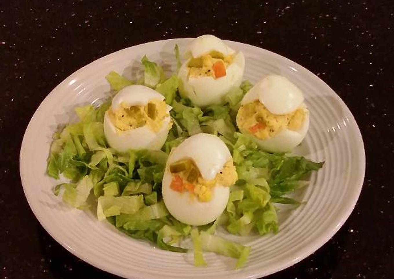 Deviled Easter Chick Eggs