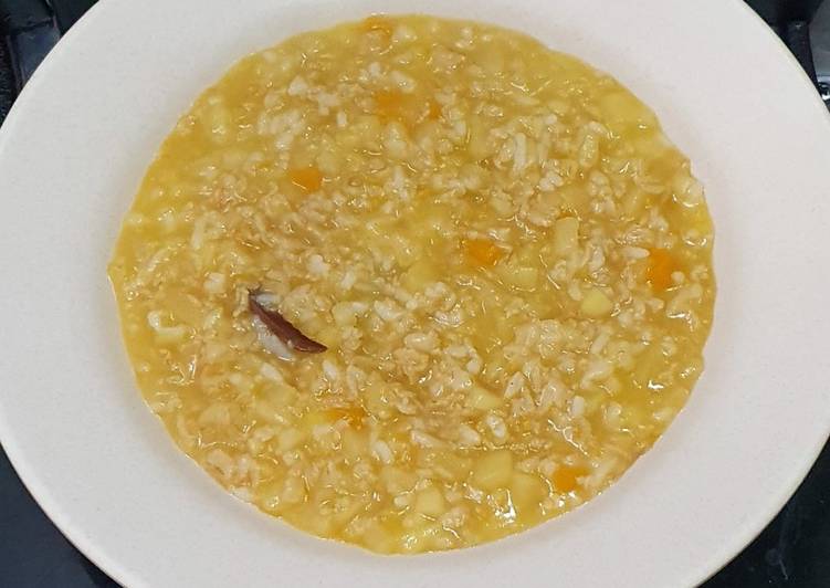 Bubur oat apel