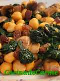 Espinacas con garbanzos sabores de mi cocina