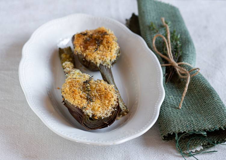 Carciofi gratin con feta