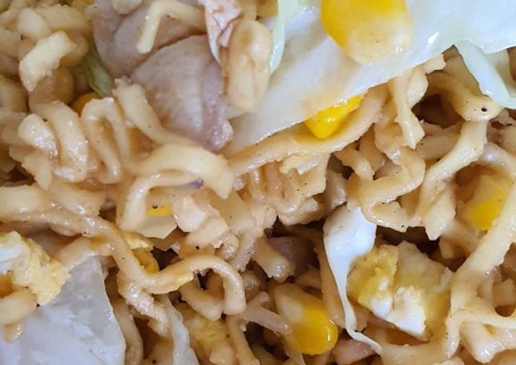 Resep Mie telur goreng praktis Anti Gagal