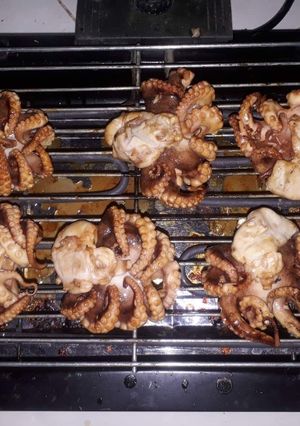 Hình của món Bạch Tuột Nướng Sa Tế.