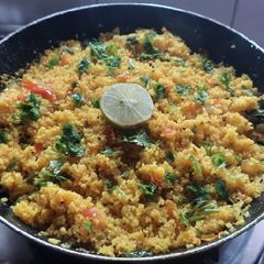 A picture of Lapse upma(broken wheat rava upma).