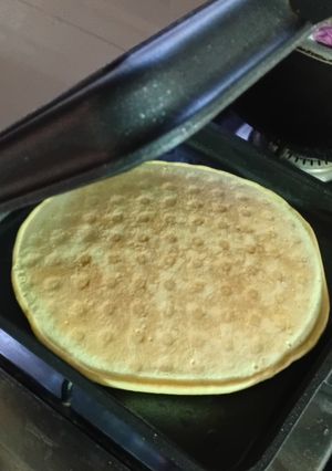 Una foto de Waffles en la Flip de Essen