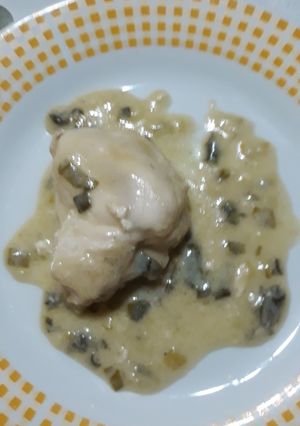Una foto de Pollo al verdeo con o sin crema