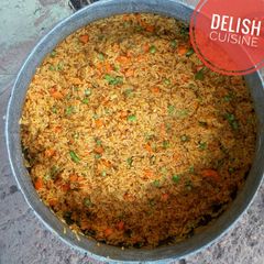 A picture of Jollof rice.