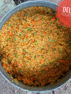 A picture of Jollof rice.