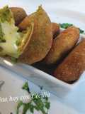 Croquetas indias rellenas con queso "Aloo Tikki"