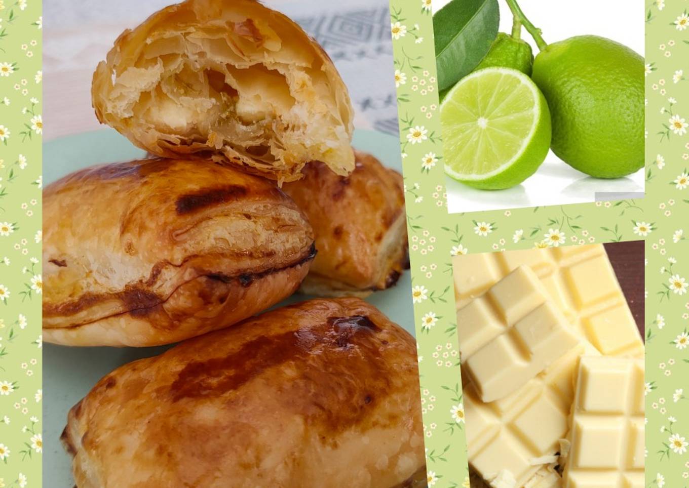 Petits pains chocolat blanc et citron vert