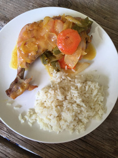 Una foto de Pollo a la Naranja