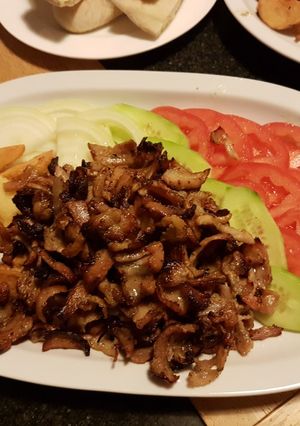 A picture of Pork Gyro Plate.