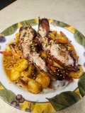 Brad's lobster and shrimp curry noodles