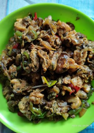 Foto resep Kerang kecap cabe hijau ale